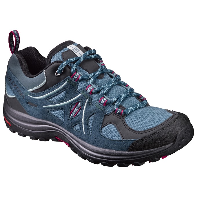 Zapatillas Trekking Salomon Mujer Turquesa Claro / Negras - Salomon Argentina ELLIPSE 2 AERO W ,5239